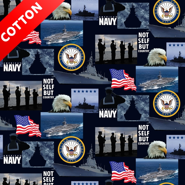 United States Navy Cotton Fabric